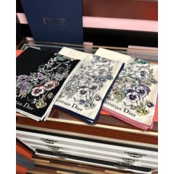 Knockoff Mitzah scarf multicolor silk and cashmere Dior D-Floral 140 x 140 01 Replica Clone