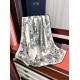 Knockoff Mitzah scarf multicolor silk and cashmere Dior D-Floral 140 x 140 01 Replica Clone
