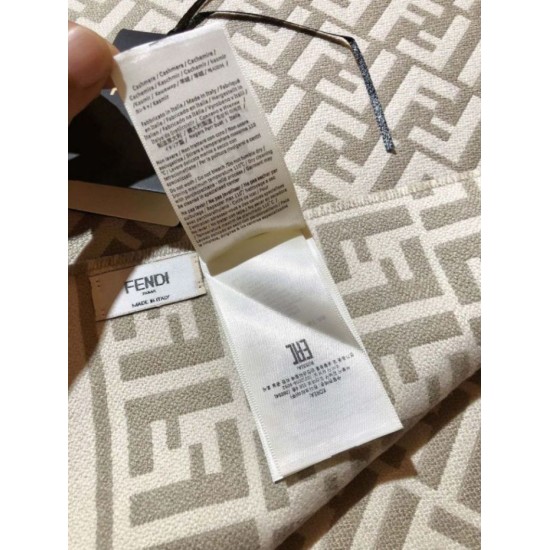 Knockoff Fendi scarf FF wool and cashmere blend scarf dove gray 32 x 200 Replica Clone