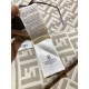 Knockoff Fendi scarf FF wool and cashmere blend scarf dove gray 32 x 200 Replica Clone