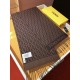 Knockoff Fendi FF wool and cashmere blend scarf burgundy 32 x 200 Replica Clone