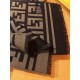 Knockoff Wool blend scarf with Fendi FF logo inlay brown 42 x 180 Replica Clone