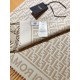Knockoff Fendi FF wool and cashmere blend scarf beige 32 x 200 Replica Clone