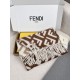 Knockoff Fendi FF cashmere and wool blend scarf brown 35 x 180 Replica Clone