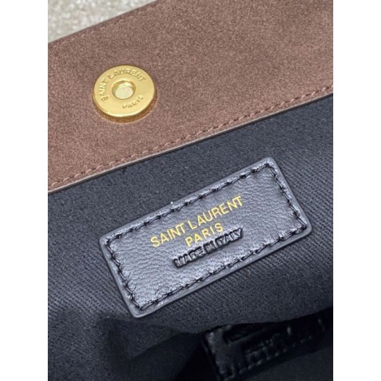 Replica YSL Saint Laurent Jamie 4.3 Pochon Shopping Suede Shoulder Bag Brown Knockoff Cheap AAAAA Replica YSL Saint Laurent Jamie 4.3 Pochon Shopping Suede Shoulder Bag Brown Fake Clone