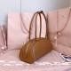 AAAAA Replica Miu Miu Beau Handbags Cognac Brown 5BB193 Brown Fake Clone