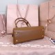 AAAAA Replica Miu Miu Beau Handbags Cognac Brown 5BB193 Brown Fake Clone