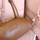 AAAAA Replica Miu Miu Beau Handbags Cognac Brown 5BB193 Brown Fake Clone