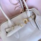 AAAAA Replica Miu Tote Bags Miu Adventure Nappa Leather 5BA292 White Fake Clone