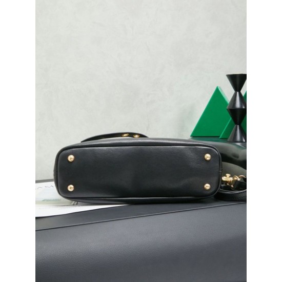 AAAAA Replica Miu Miu Adventure Nappa Leather 5BA292 Black Tote Fake Clone