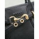 AAAAA Replica Miu Miu Adventure Nappa Leather 5BA292 Black Tote Fake Clone