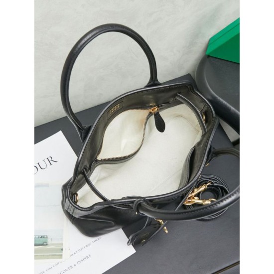 AAAAA Replica Miu Miu Adventure Nappa Leather 5BA292 Black Tote Fake Clone