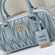 Replica Miu Miu Arcadie Quilted Top-Handle Bag Blue Knockoff Cheap AAAAA Replica Miu Miu Arcadie Quilted Top-Handle Bag Blue Fake Clone
