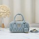 Replica Miu Miu Arcadie Quilted Top-Handle Bag Blue Knockoff Cheap AAAAA Replica Miu Miu Arcadie Quilted Top-Handle Bag Blue Fake Clone