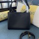 AAAAA Replica Valentino Garavani Alltime Medium Grained Calfskin Handbag Black Fake Clone