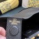AAAAA Replica Valentino Garavani Alltime Medium Grained Calfskin Handbag Black Fake Clone