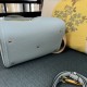 AAAAA Replica Valentino Garavani Alltime Medium Grained Calfskin Handbag Blue Fake Clone