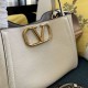 AAAAA Replica Valentino Garavani Alltime Medium Grained Calfskin Handbag Beige Fake Clone