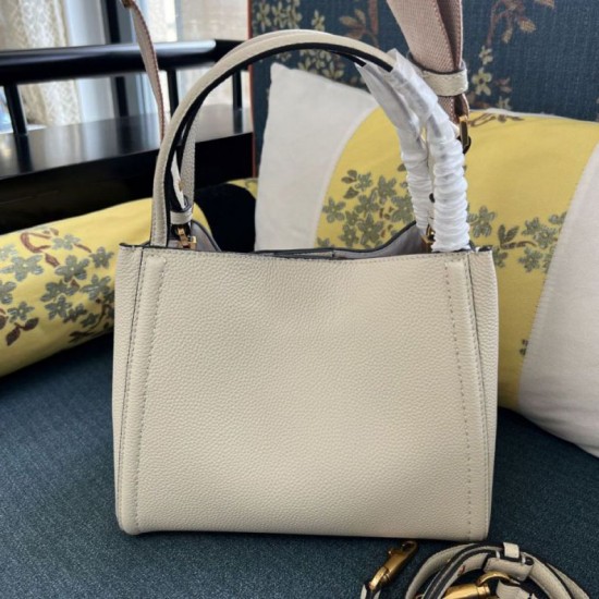 AAAAA Replica Valentino Garavani Alltime Medium Grained Calfskin Handbag Beige Fake Clone