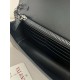 AAAAA Replica Valentino Garavani Rockstud Chain Wallet Black Fake Clone