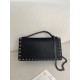 AAAAA Replica Valentino Garavani Rockstud Chain Wallet Black Fake Clone