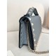AAAAA Replica Valentino Garavani Rockstud Chain Wallet Blue Fake Clone