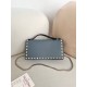 AAAAA Replica Valentino Garavani Rockstud Chain Wallet Blue Fake Clone