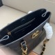 AAAAA Replica Valentino Garavani Laseine Small/Medium Tote Bag Black Fake Clone