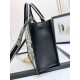 AAAAA Replica Dior Oblique Small/Medium Embroidered Animal Print Tote Bag White Fake Clone