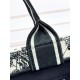 AAAAA Replica Dior Oblique Small/Medium Embroidered Animal Print Tote Bag White Fake Clone