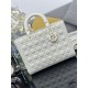 Replica Dior Large Lady Dior matte cannage handbag with flap white Knockoff Cheap AAAAA Replica Dior Large Lady Dior matte cannage handbag with flap white Fake Clone