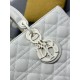 Replica Dior Large Lady Dior matte cannage handbag with flap white Knockoff Cheap AAAAA Replica Dior Large Lady Dior matte cannage handbag with flap white Fake Clone