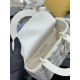 Replica Dior Medium Lady Dior matte cannage handbag with flap white Knockoff Cheap AAAAA Replica Dior Medium Lady Dior matte cannage handbag with flap white Fake Clone