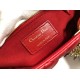 AAAAA Replica Dior Large Lady Dior quilted lambskin cannage bag red Fake Clone