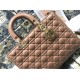 Replica Dior Large Lady Dior quilted lambskin cannage bag brown Knockoff Cheap AAAAA Replica Dior Large Lady Dior quilted lambskin cannage bag brown Fake Clone