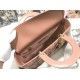 Replica Dior Large Lady Dior quilted lambskin cannage bag brown Knockoff Cheap AAAAA Replica Dior Large Lady Dior quilted lambskin cannage bag brown Fake Clone