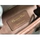 Replica Dior Large Lady Dior quilted lambskin cannage bag brown Knockoff Cheap AAAAA Replica Dior Large Lady Dior quilted lambskin cannage bag brown Fake Clone