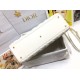 AAAAA Replica Dior Large Lady Dior quilted lambskin cannage bag white Fake Clone