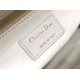 AAAAA Replica Dior Large Lady Dior quilted lambskin cannage bag white Fake Clone