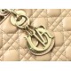 AAAAA Replica Dior Large Lady Dior quilted lambskin cannage bag camel Fake Clone