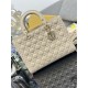 Replica Dior Lady Dior Large Quilted Lambskin Cannage Bag Beige Knockoff Cheap AAAAA Replica Dior Lady Dior Large Quilted Lambskin Cannage Bag Beige Fake Clone