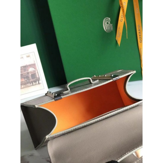 AAAAA Replica Goyard Saigon Structure Nano gray bag Fake Clone