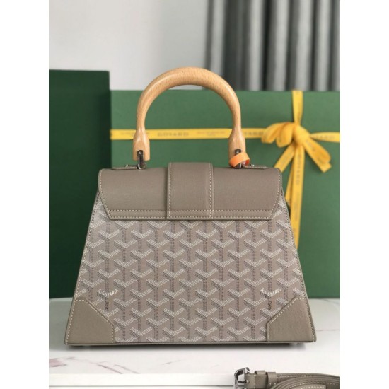 Replica Goyard Goyardine Saigon PM gray handbag Knockoff Cheap AAAAA Replica Goyard Goyardine Saigon PM gray handbag Fake Clone