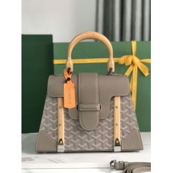 AAAAA Replica Goyard Goyardine Saigon PM gray handbag Fake Clone