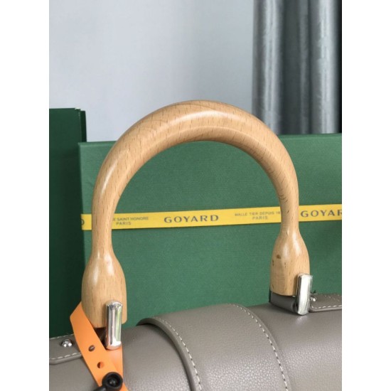 Replica Goyard Goyardine Saigon PM gray handbag Knockoff Cheap AAAAA Replica Goyard Goyardine Saigon PM gray handbag Fake Clone