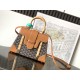 AAAAA Replica Goyard Saigon PM brown structured handbag Fake Clone