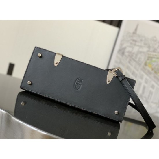 AAAAA Replica Goyard Saigon PM structured handbag Black Fake Clone