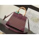 Replica Goyard Saigon PM burgundy structured handbag Knockoff Cheap AAAAA Replica Goyard Saigon PM burgundy structured handbag Fake Clone