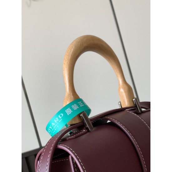 Replica Goyard Saigon PM burgundy structured handbag Knockoff Cheap AAAAA Replica Goyard Saigon PM burgundy structured handbag Fake Clone