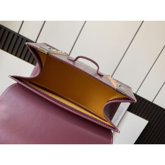 Replica Goyard Saigon PM burgundy structured handbag Knockoff Cheap AAAAA Replica Goyard Saigon PM burgundy structured handbag Fake Clone
